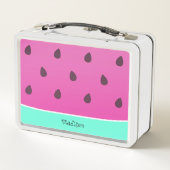 Wild Watermelon Slice | PERSONALISIERT Metall Brotdose (Rückseite)