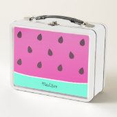 Wild Watermelon Slice | PERSONALISIERT Metall Brotdose (Vorderseite)