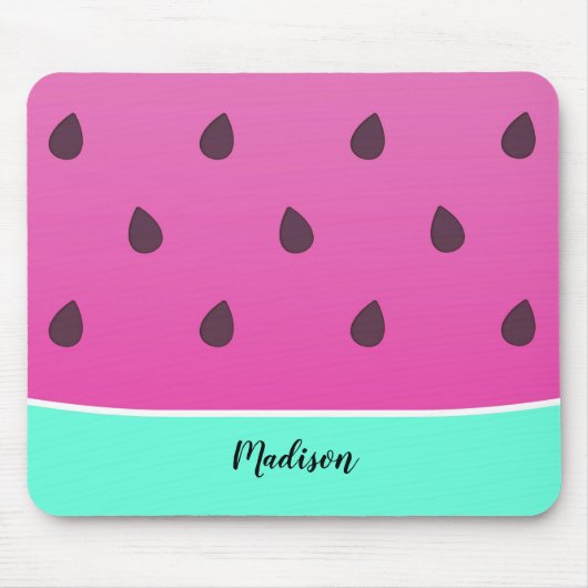 Wild Watermelon Slice | Personalisiert Mousepad (Vorne)