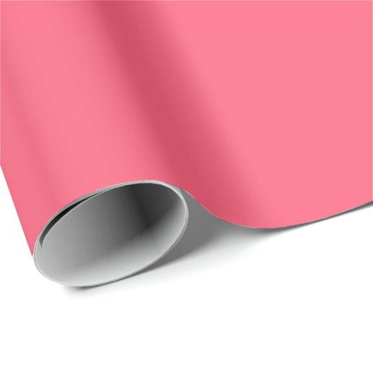 Wild Watermelon Solid Color Geschenkpapier (Rolleneckpunkt)
