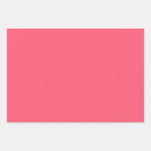 Wild Watermelon Solid Color Geschenkpapier Set (Vorderseite 3)