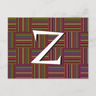 Wild Weaved Zig-Zags Postkarte