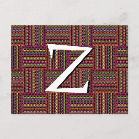 Wild Weaved Zig-Zags Postkarte (Vorderseite)