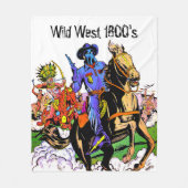 Wild West 1800 Fleecedecke (Vorderseite)