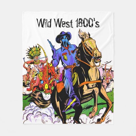 Wild West 1800 Fleecedecke (Vorderseite)