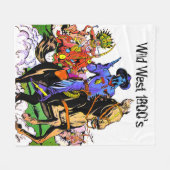 Wild West 1800 Fleecedecke (Vorderseite (Horizontal))