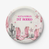 Wild West 1. Rodeo Geburtstag Pappteller (Vorderseite)