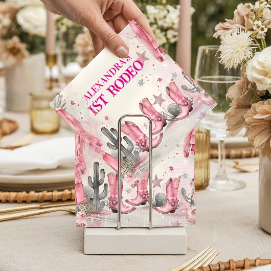 Wild West 1. Rodeo Geburtstag Serviette
