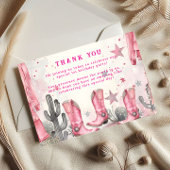 Wild West 1st Rodeo Birthday Dankeskarte