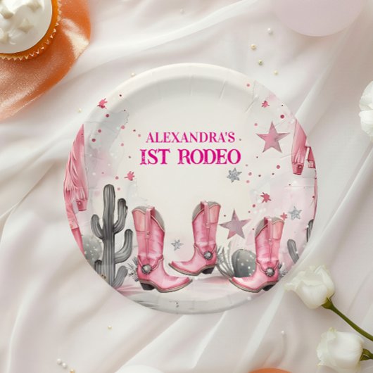 Wild West 1st Rodeo Birthday Pappteller