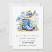 Wild West Adventure Baby Shower Einladung (Vorderseite)