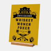 Wild West Americana Poker Acrylschild (Winkel)
