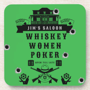 Wild West Americana Poker Getränkeuntersetzer