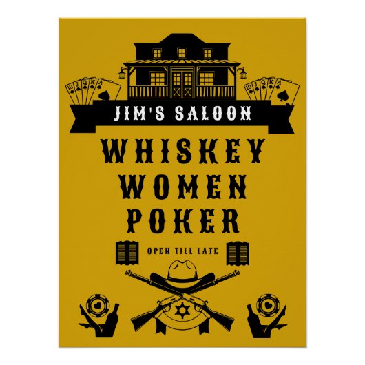 Wild West Americana Poker Poster (Vorderseite)