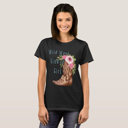 Wild West Art Girl T-Shirt (Vorne ganz)