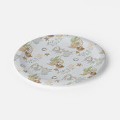 Wild West Baby Cowboy Pappteller (Schrägansicht)