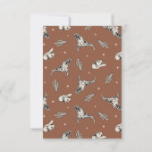 Wild West Baby Dusche Danke Karte | WESTERN (Rückseite)