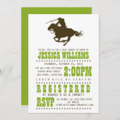 Wild West Baby Dusche Einladung (Vorne/Hinten)