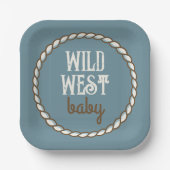 Wild West Baby Paper Plate Pappteller (Vorderseite)
