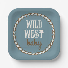 Wild West Baby Paper Plate Pappteller