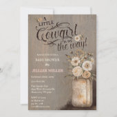 Wild West Baby Shower Cowgirl Boots Einladung (Vorderseite)