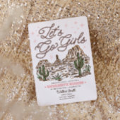 Wild West Bachelorette Girls Go Einladung