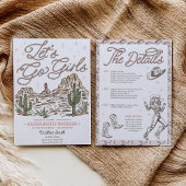 Wild West Bachelorette Girls Go Einladung