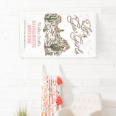 Wild West Bachelorette Let's Go Girls Vinyl Banner (Insitu)