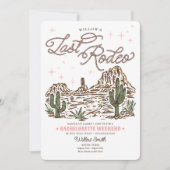 Wild West Bachelorette Letzte Rodeo Tour Einladung (Vorderseite)
