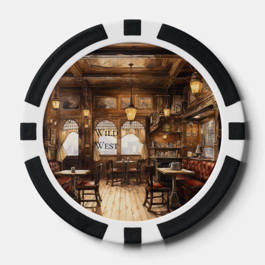 Wild-West-Bar-Saloon Pokerchips (Vorderseite)