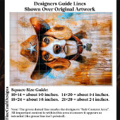 Wild West Beagle Dog In Cowboy Hat EY4 Decoupage Seidenpapier