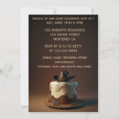 Wild West Birthday Einladung (Rückseite)