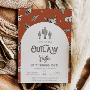 Wild West Birthday Einladung   Cowboy - Einladung