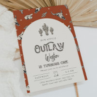 Wild West Birthday Einladung | Cowboy - Einladung