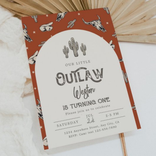 Wild West Birthday Einladung | Cowboy - Einladung