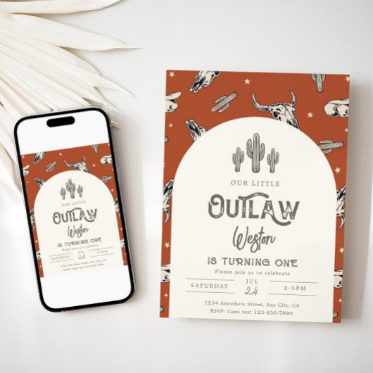 Wild West Birthday Einladung | Cowboy - Einladung