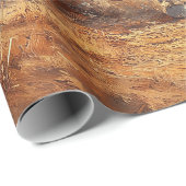 Wild West Bison Decoupage Geschenkpapier (Rolleneckpunkt)