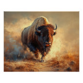 Wild West Bison Poster (Vorderseite)