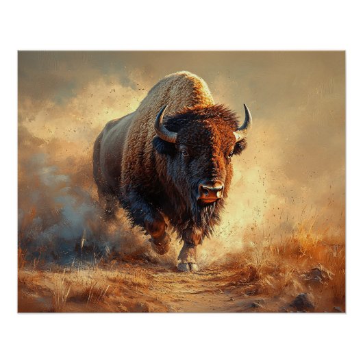 Wild West Bison Poster (Vorderseite)