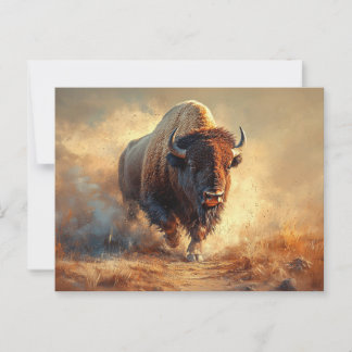 Wild West Bison Postkarte