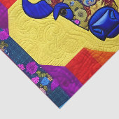 Wild West Bison quilt like Design Seidenpapier (Ausschnitt)