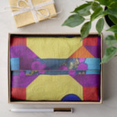 Wild West Bison quilt like Design Seidenpapier (Geschenk)