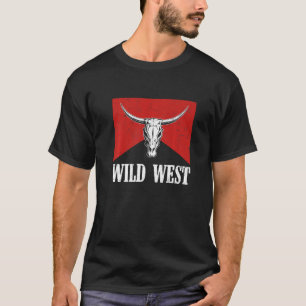 Wild West Boho Land Südlicher Western Kuh Bull S T-Shirt