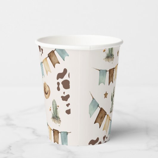 Wild West Boy First Rodeo Party Pappbecher (Rechts)