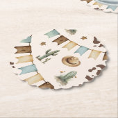 Wild West Boy First Rodeo Party Untersetzer (angewinkelt)