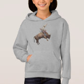 Wild West Bull Rider, Rodeo Cool Cowboy Hoodie (Vorderseite)