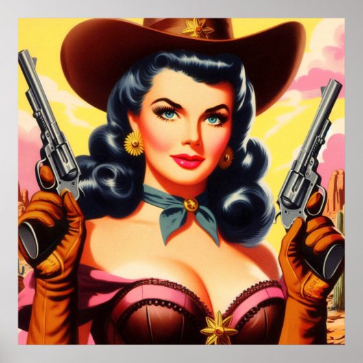 Wild West Button-up Poster (Vorne)