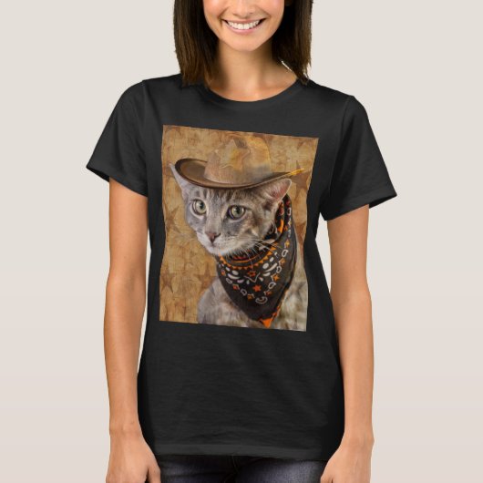 Wild West Cat T-Shirt (Vorderseite)