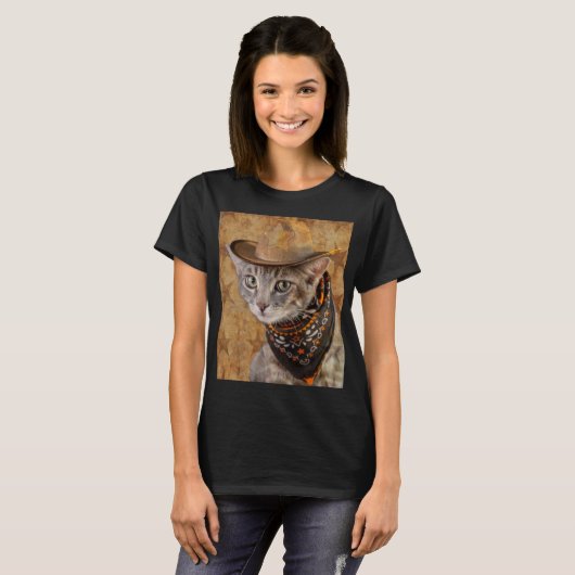 Wild West Cat T-Shirt (Vorne ganz)