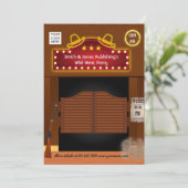Wild West Corporate Funktion - Einladung (Stehend Vorderseite)